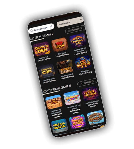 Overzicht van providerlogo's beschikbaar bij DiceSpin Casino