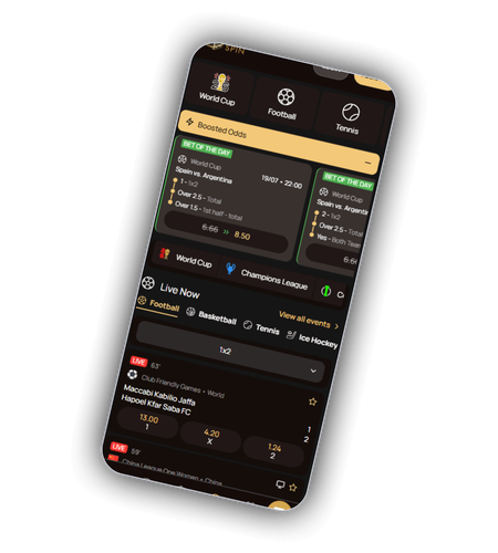 Sportweddenschappen bij DiceSpin met sportladder en gratis weddenschap